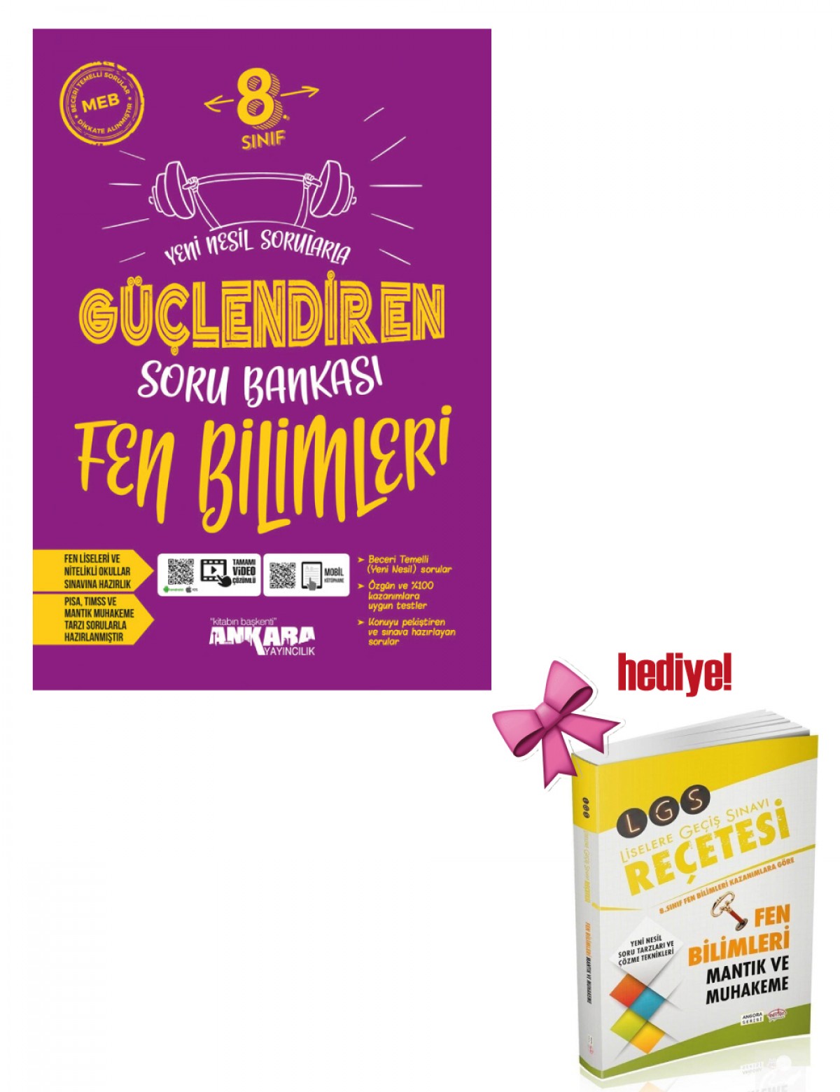 Ankara 8. Sınıf Fen Bilimleri Güçlendiren Soru Bankası + Editör Fen Soru Hediyeli