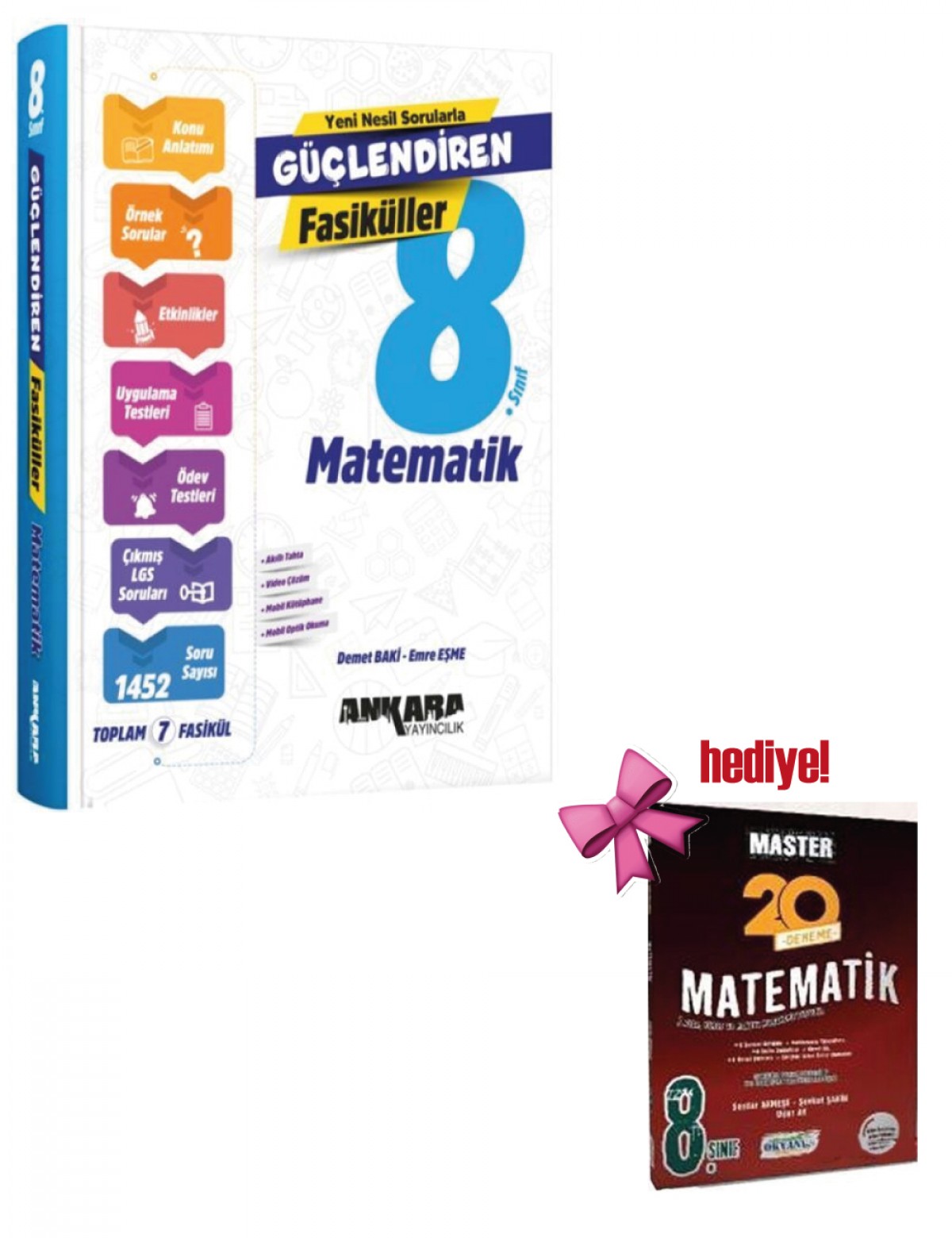 Ankara 8. Sınıf Matematik Güçlendiren Fasiküller + Okyanus Matematik Deneme Hediyeli