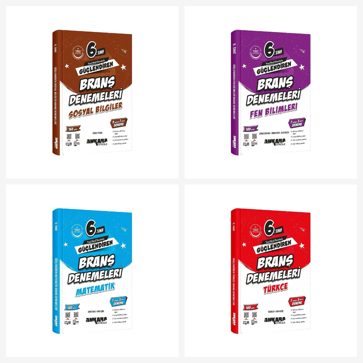 Ankara Yayıncılık 6. Sınıf Branş deneme Seti  Ankara Yayıncılık