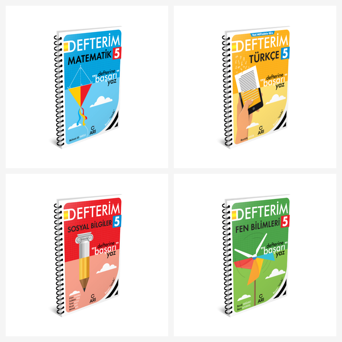 Arı 5. Sınıf Tüm Dersler Defter Seti 4 Kitap Arı Yayınları Arı 5. Sınıf Tüm Dersler Defter Seti 4 Kitap Arı Yayınları
