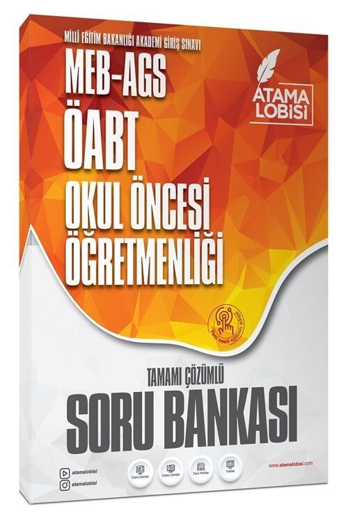 Atama Lobisi ÖABT MEB-AGS Okul Öncesi Öğretmenliği Soru Bankası Çözümlü Atama Lobisi Yayınları Atama Lobisi ÖABT MEB-AGS Okul Öncesi Öğretmenliği Soru Bankası Çözümlü Atama Lobisi Yayınları