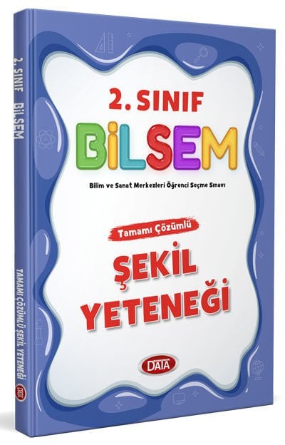 BİLSEM 2. Sınıf Tamamı Çözümlü Şekil Yeteneği Yeni Tarz Data Yayınları