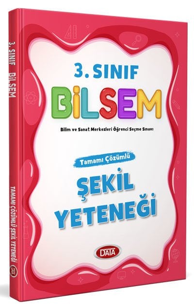 BİLSEM 3. Sınıf Tamamı Çözümlü Şekil Yeteneği Yeni Tarz Data Yayınları