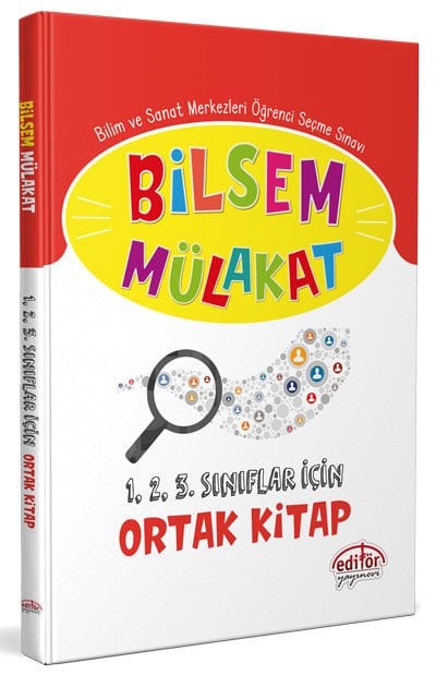 BİLSEM Mülakat 1-2-3. Sınıflar İçin Ortak Kitap Editör Yayınları