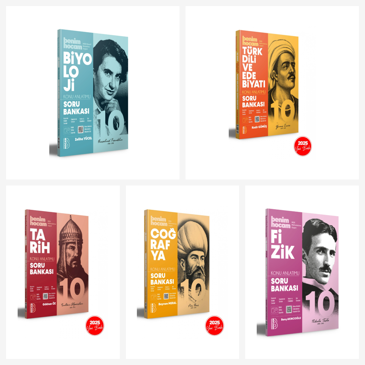 Benim Hocam 10. Sınıf Tüm Dersler Konu Anlatımlı Soru Bankası Seti 5 Kitap Benim Hocam Yayınları
