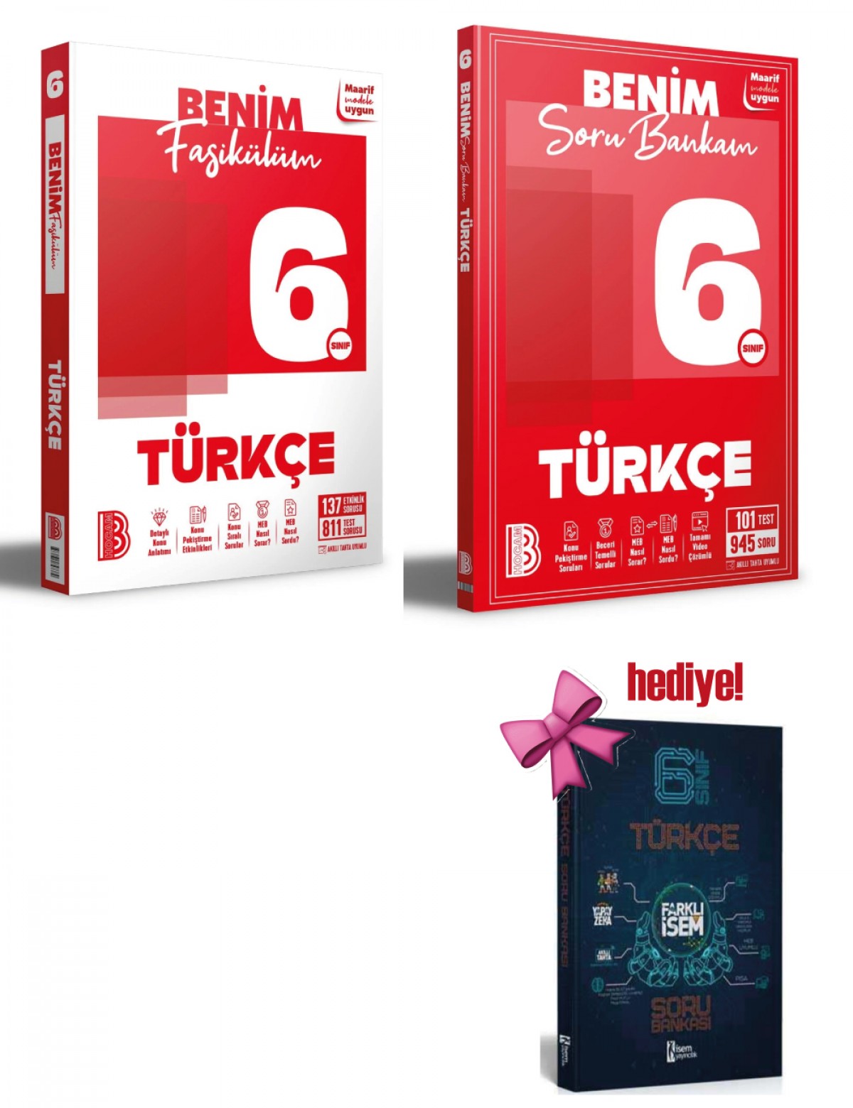 Benim Hocam 6. Sınıf Türkçe Benim Fasikülüm + Soru Bankası Seti 2 Kitap + Türkçe Soru Hediye Benim Hocam 6. Sınıf Türkçe Benim Fasikülüm + Soru Bankası Seti 2 Kitap + Türkçe Soru Hediye