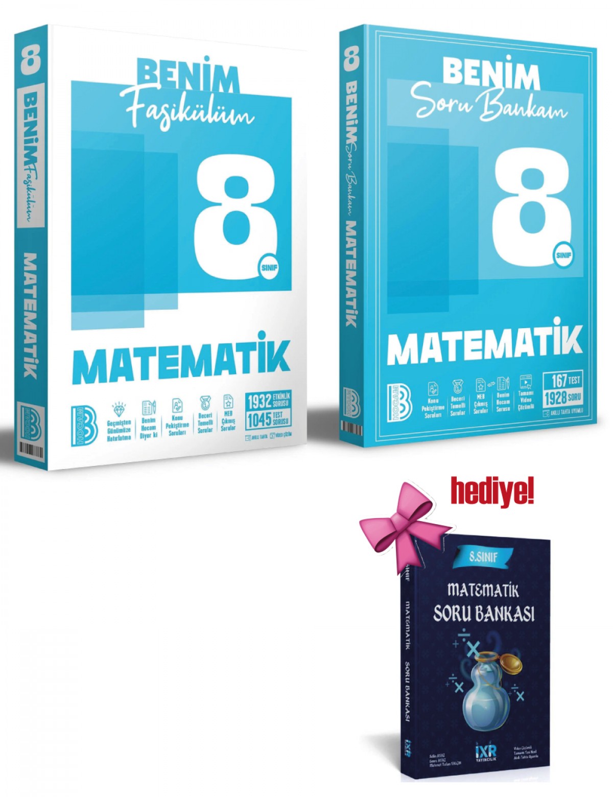 Benim Hocam 8. Sınıf Matematik Benim Fasikülüm + Soru Bankası Seti + Matematik Soru Hediyeli