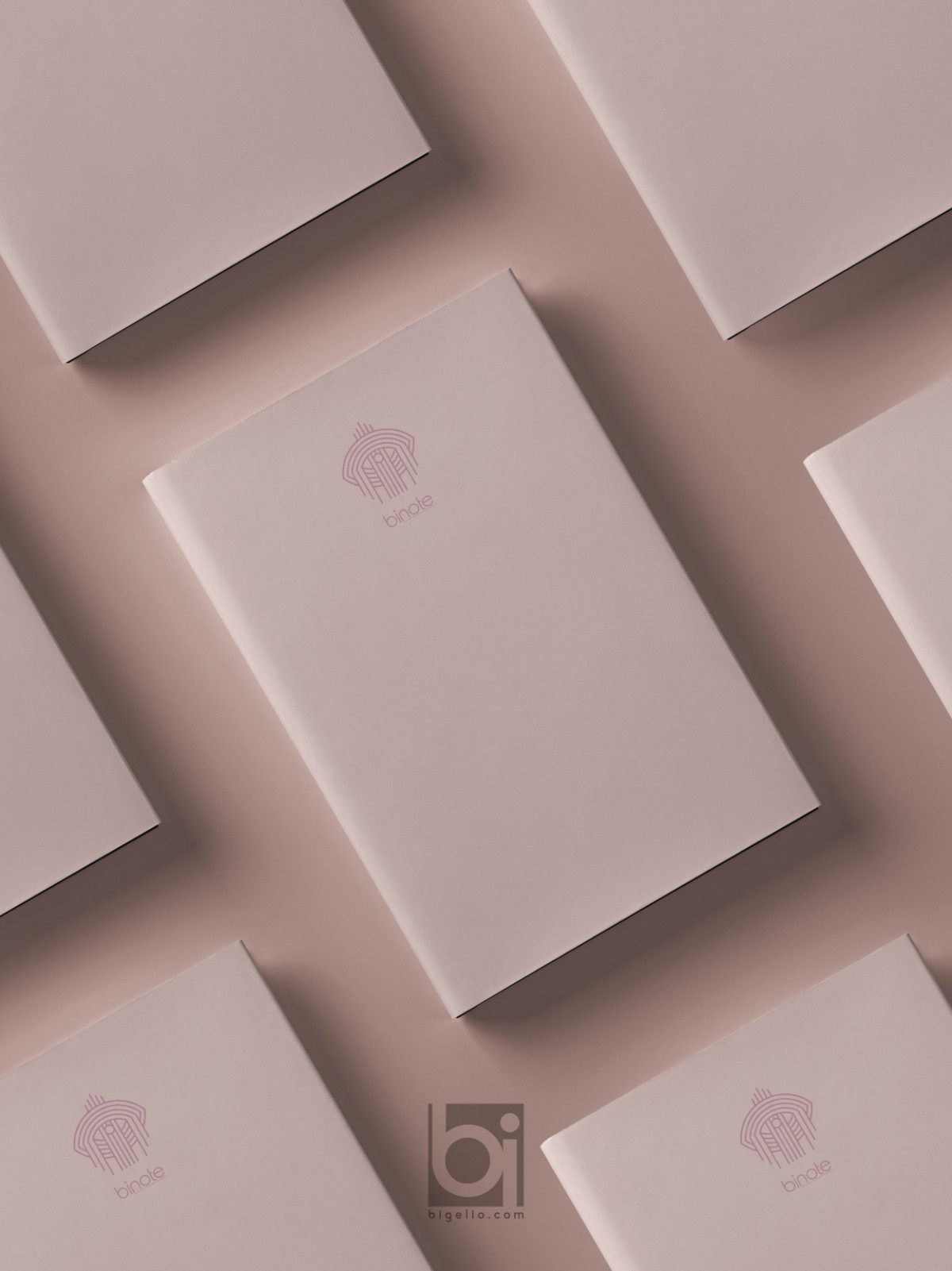 Bi Note Tel Dikişli Not Defteri 3'lü Set Pembe
