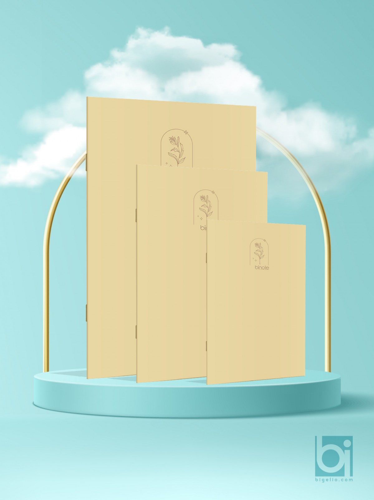 Bi Note Tel Dikişli Not Defteri 3'lü Set Sarı Bi Note Tel Dikişli Not Defteri 3'lü Set Sarı