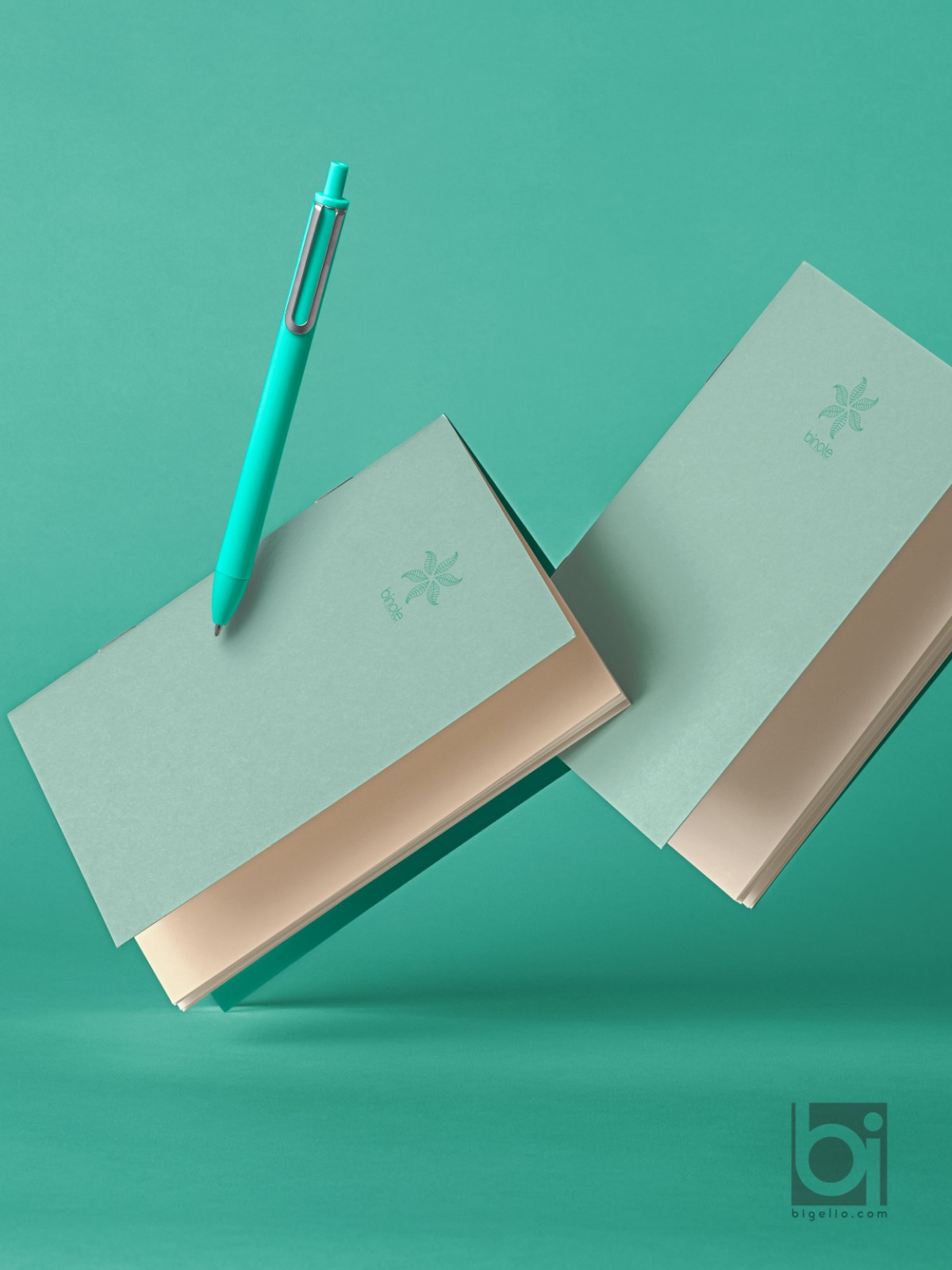 Bi Note Tel Dikişli Not Defteri 3'lü Set Yeşil Bi Note Tel Dikişli Not Defteri 3'lü Set Yeşil