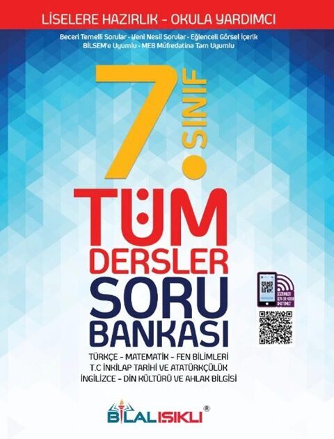 Bilal Işıklı 7. Sınıf Tüm Dersler Soru Bankası Bilal Işıklı Yayınları Bilal Işıklı 7. Sınıf Tüm Dersler Soru Bankası Bilal Işıklı Yayınları