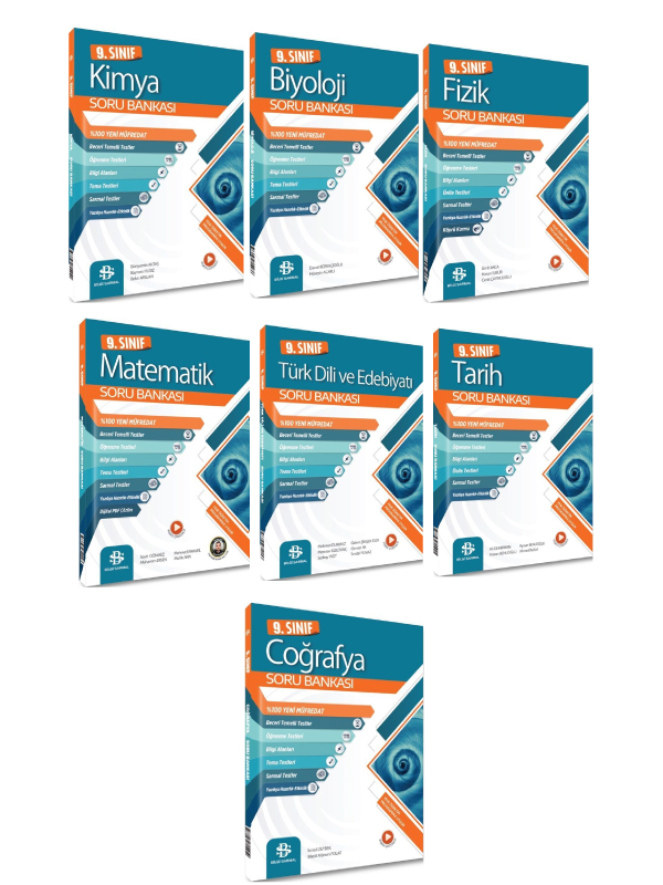 Bilgi Sarmal 9. Sınıf Tüm Dersler Soru Bankası Seti 7 Kitap Bilgi Sarmal Yayınları Bilgi Sarmal 9. Sınıf Tüm Dersler Soru Bankası Seti 7 Kitap Bilgi Sarmal Yayınları