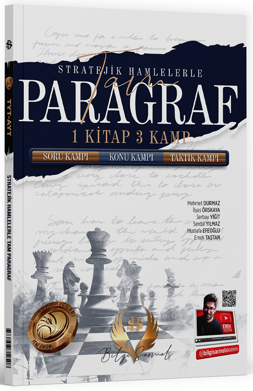 Bilgi Sarmal YKS TYT Tam Paragraf Stratejik Hamlelerle 1 Kitap 3 Kamp Bilgi Sarmal Yayınları Bilgi Sarmal YKS TYT Tam Paragraf Stratejik Hamlelerle 1 Kitap 3 Kamp Bilgi Sarmal Yayınları