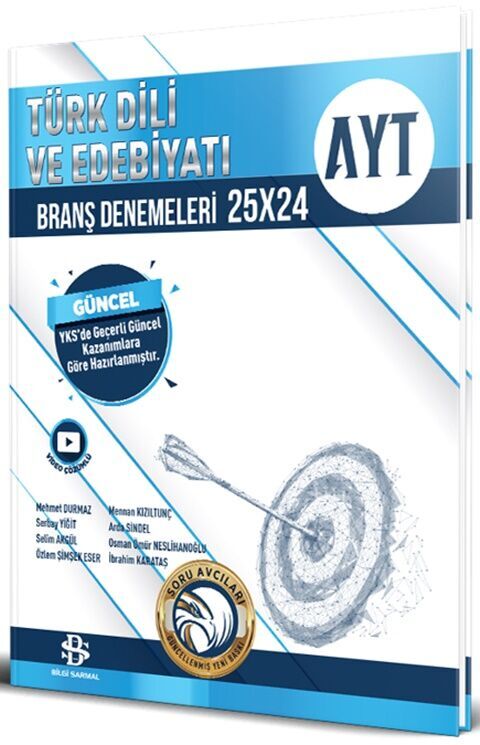Bilgi Sarmal AYT Türk Dili ve Edebiyatı 25 x 24 Branş Denemeleri Bilgi Sarmal Yayınları