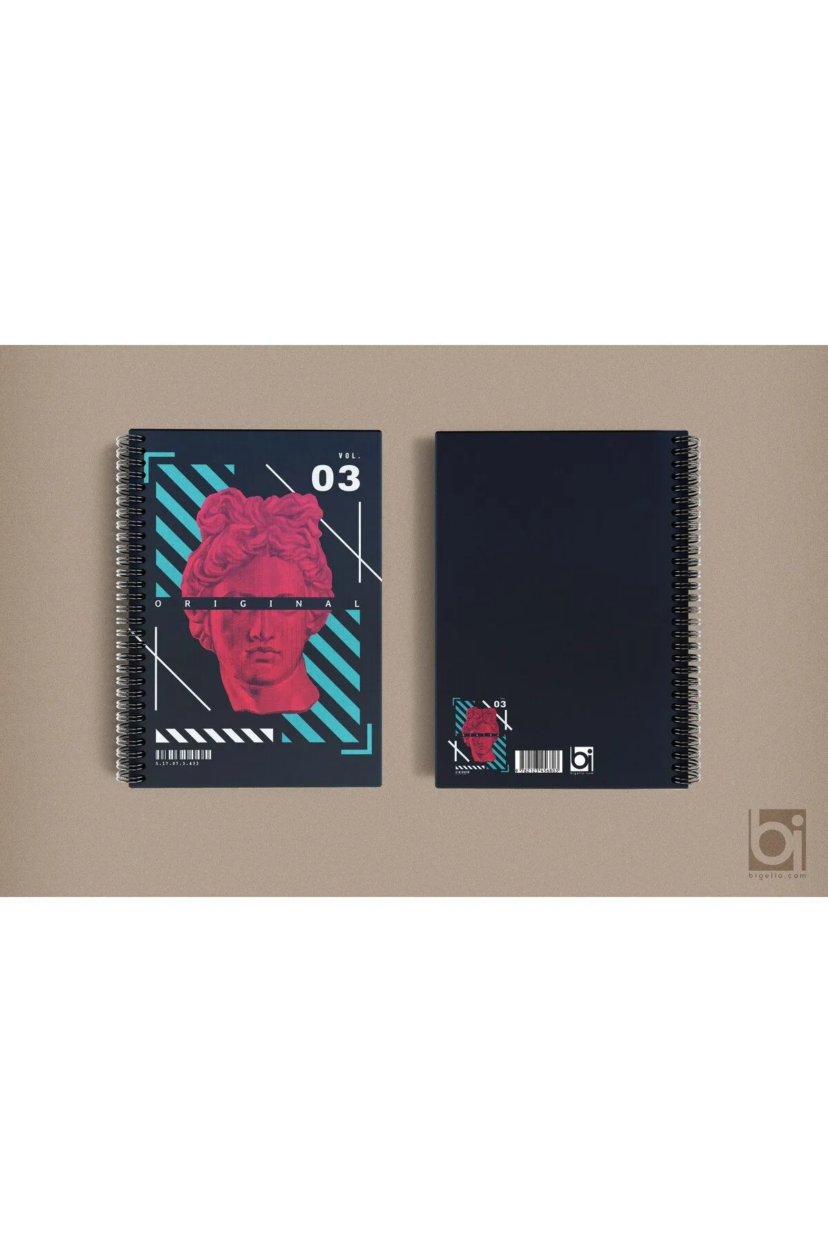 Binote Orijinal Sanat A5 Çizgisiz Spiralli Defter Binote Orijinal Sanat A5 Çizgisiz Spiralli Defter