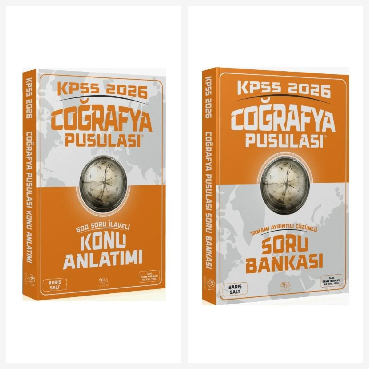 CBA 2026 KPSS Coğrafya Pusulası Konu Anlatımı + Soru Bankası 2 li Set - Barış Salt CBA Yayınları