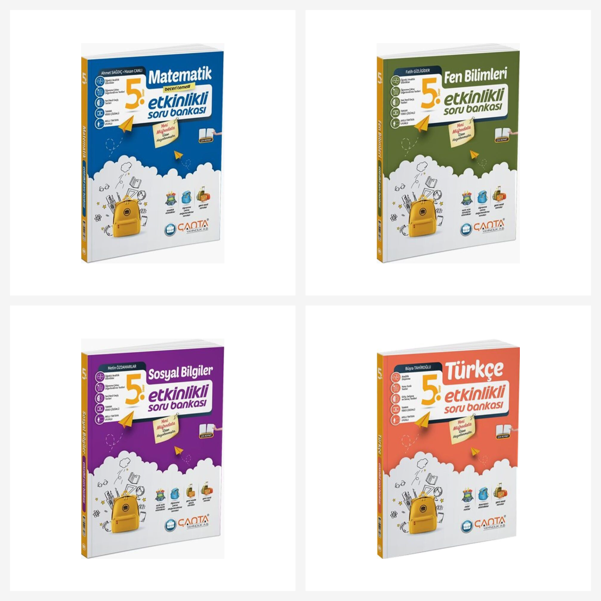 Çanta 2026 5. Sınıf Tüm Dersler Etkinlikli Kazanım Soru Bankası Seti 4 Kitap Çanta Yayınları Çanta 2026 5. Sınıf Tüm Dersler Etkinlikli Kazanım Soru Bankası Seti 4 Kitap Çanta Yayınları