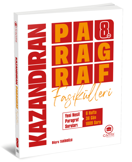 Çanta 8. Sınıf Kazandıran Paragraf Fasikülleri Çanta Yayınları Çanta 8. Sınıf Kazandıran Paragraf Fasikülleri Çanta Yayınları
