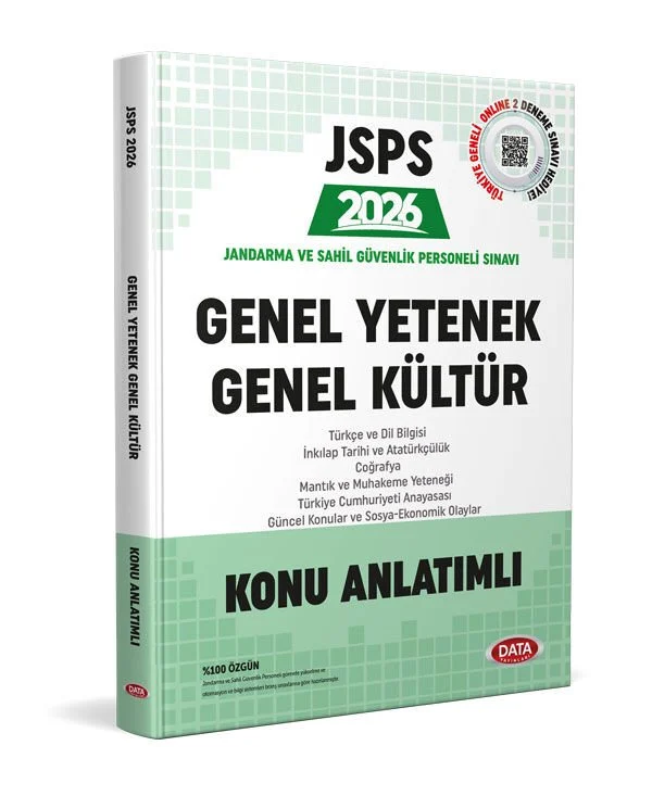 Data 2026 JSPS Genel Yetenek - Genel Kültür Konu Anlatımlı Data Yayınları Data 2026 JSPS Genel Yetenek - Genel Kültür Konu Anlatımlı Data Yayınları