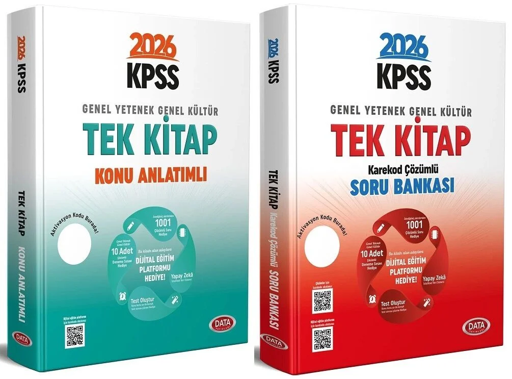 Data 2026 KPSS Genel Yetenek Genel Kültür Konu Anlatımlı + Soru Bankası 2 li Set Data Yayınları Data 2026 KPSS Genel Yetenek Genel Kültür Konu Anlatımlı + Soru Bankası 2 li Set Data Yayınları