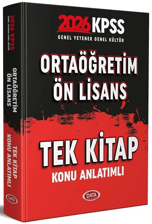 Data 2026 KPSS Lise Ön Lisans Konu Anlatımlı Tek Kitap Data Yayınları Data 2026 KPSS Lise Ön Lisans Konu Anlatımlı Tek Kitap Data Yayınları