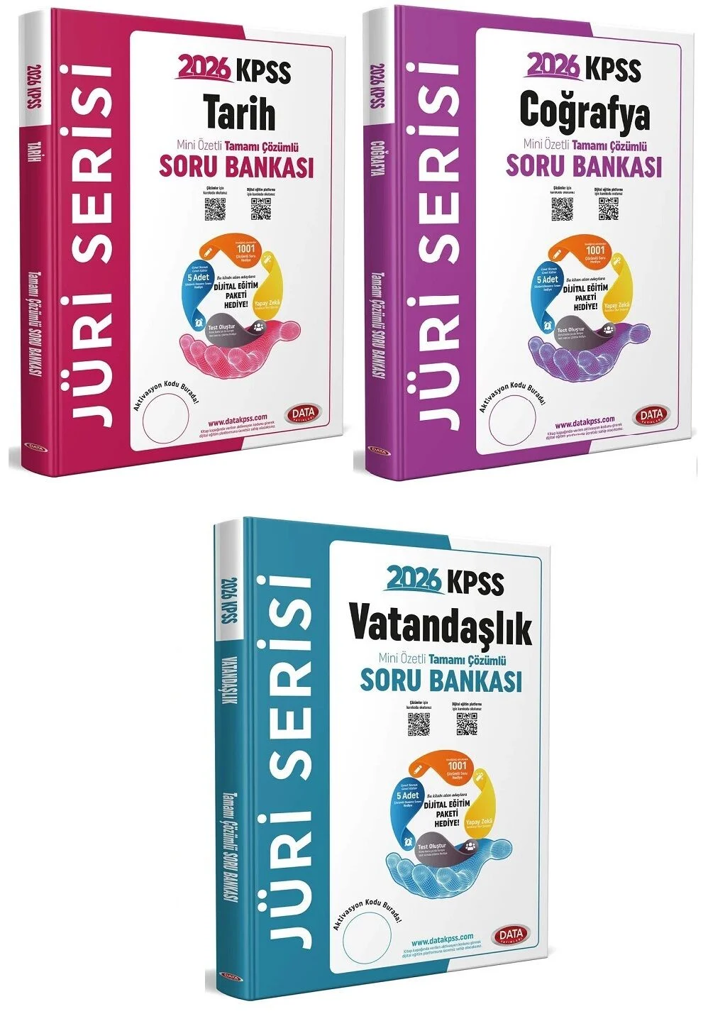 Data 2026 KPSS Tarih + Coğrafya + Vatandaşlık Jüri Soru Bankası 3 lü Set Data Yayınları Data 2026 KPSS Tarih + Coğrafya + Vatandaşlık Jüri Soru Bankası 3 lü Set Data Yayınları