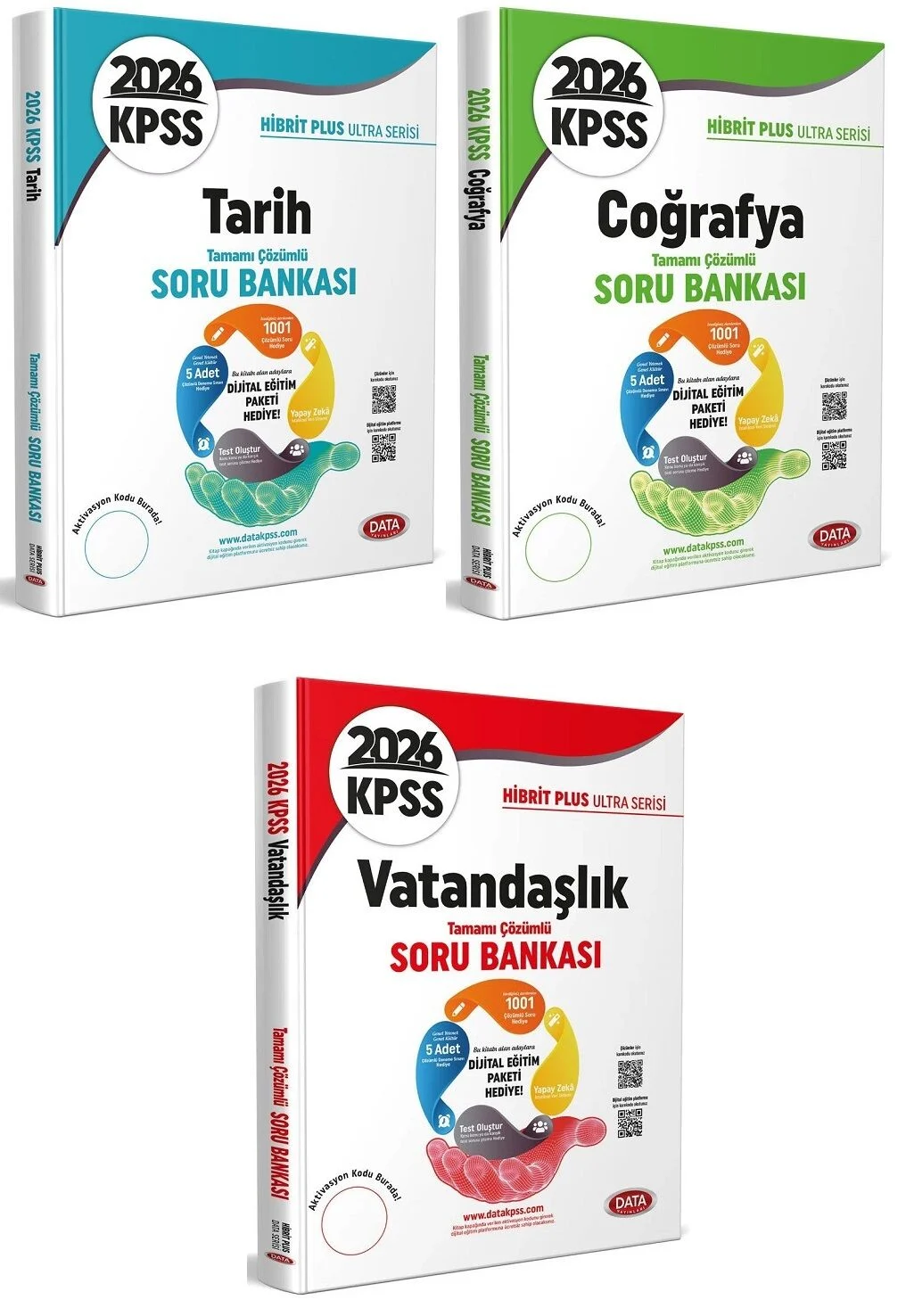 Data 2026 KPSS Tarih + Coğrafya + Vatandaşlık Ultra Soru Bankası 3 lü Set Data Yayınları Data 2026 KPSS Tarih + Coğrafya + Vatandaşlık Ultra Soru Bankası 3 lü Set Data Yayınları