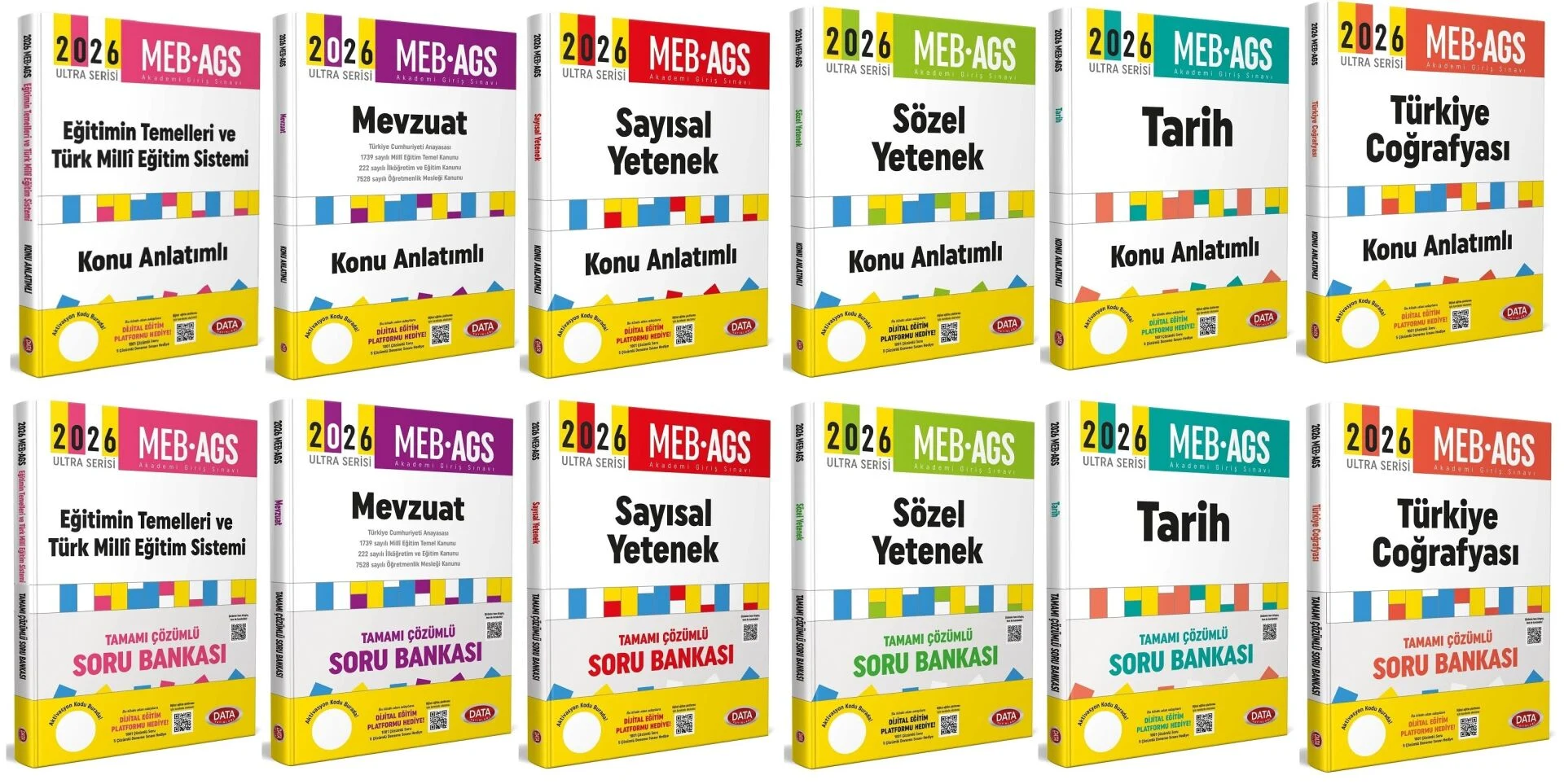 Data 2026 MEB-AGS Tüm Dersler Konu + Soru Bankası 12 li Set Data Yayınları Data 2026 MEB-AGS Tüm Dersler Konu + Soru Bankası 12 li Set Data Yayınları