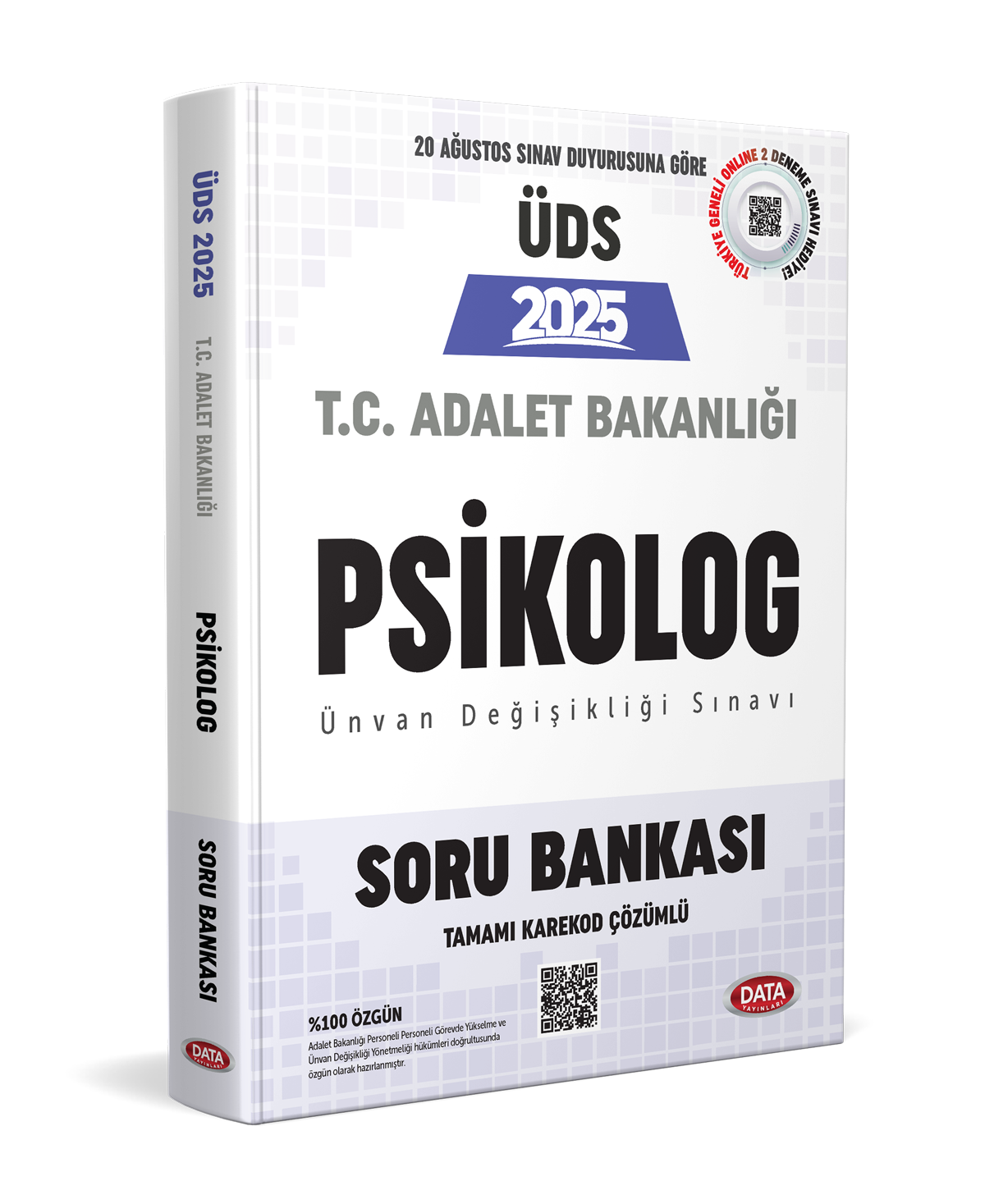 Data Adalet Bakanlığı ÜDS Psikolog Soru Bankası - Karekod Çözümlü Data Yayınları Data Adalet Bakanlığı ÜDS Psikolog Soru Bankası - Karekod Çözümlü Data Yayınları
