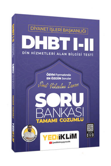 Diyanet İşleri Başkanlığı DHBT I-II Tamamı Çözümlü Soru Bankası Yediiklim Yayınları