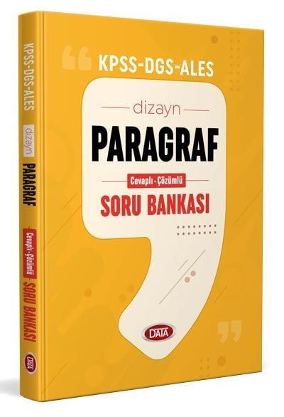 Dizayn Paragraf KPSS-DGS-ALES Data Yayınları