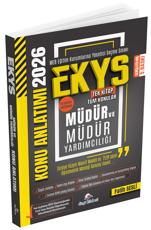 Dizgi Kitap 2026 MEB EKYS Müdür ve Yardımcılığı Konu Anlatımı 5. Baskı - Fatih Sesli Dizgi Kitap