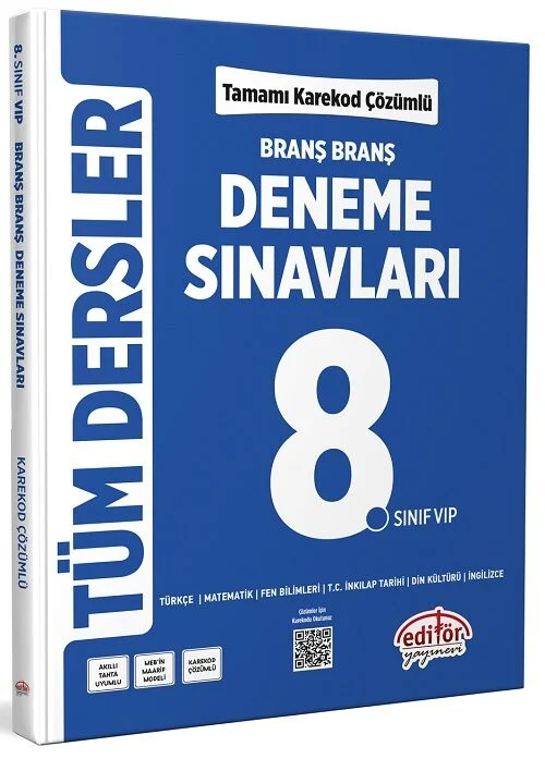 Editör 8. Sınıf Tüm Dersler Ünite Ünite Deneme Sınavları Çözümlü Editör Yayınları Editör 8. Sınıf Tüm Dersler Ünite Ünite Deneme Sınavları Çözümlü Editör Yayınları