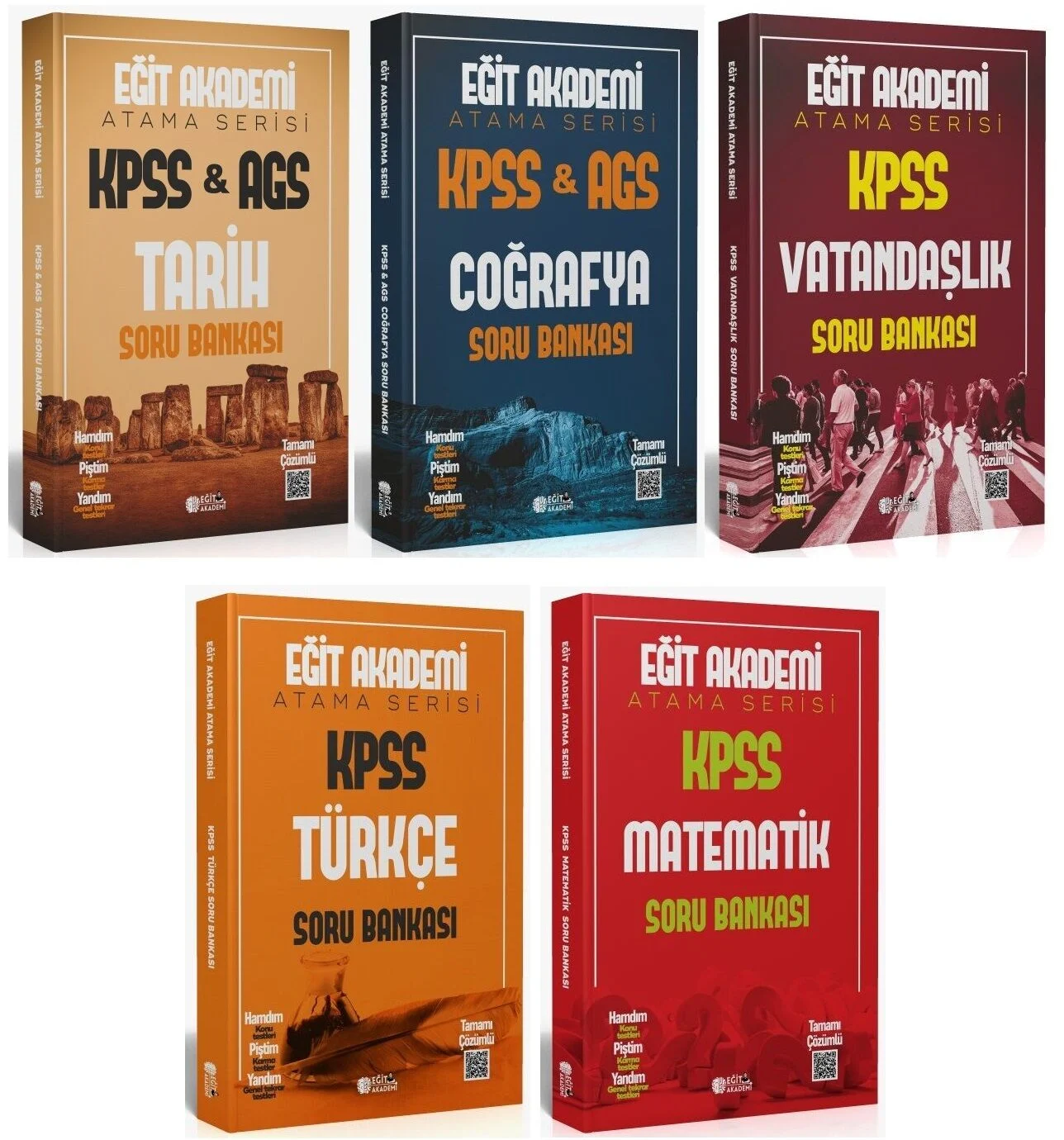 Eğit Akademi 2026 KPSS Genel Yetenek Genel Kültür Atama Serisi Soru Bankası 5 li Set Eğit Akademi Eğit Akademi 2026 KPSS Genel Yetenek Genel Kültür Atama Serisi Soru Bankası 5 li Set Eğit Akademi