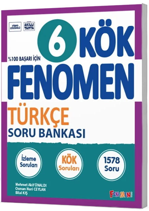 Fenomen 6. Sınıf Türkçe Kök Soru Bankası Fenomen Yayınları