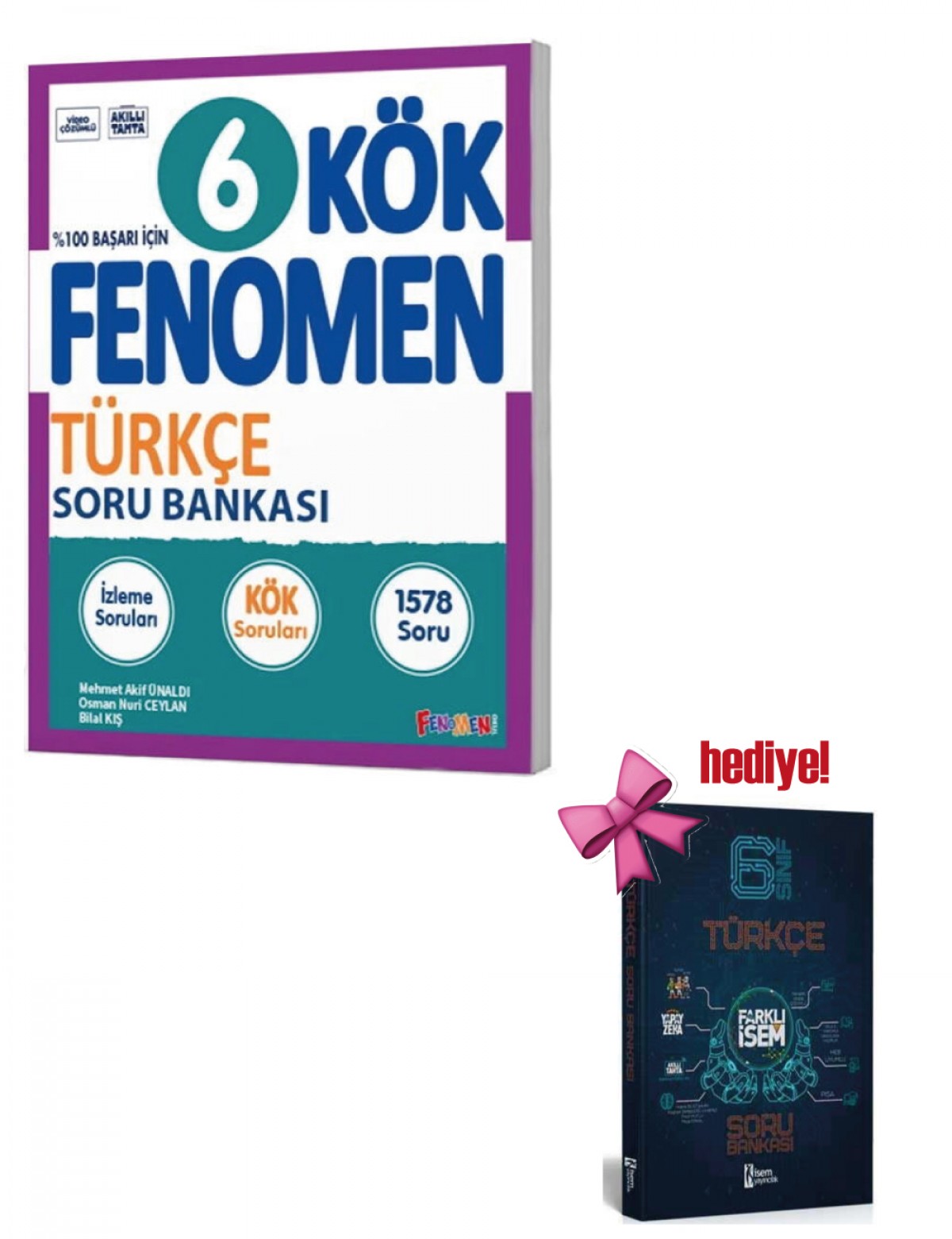 Fenomen 6. Sınıf Türkçe Kök Soru Bankası + İsem Türkçe Soru Hediyeli