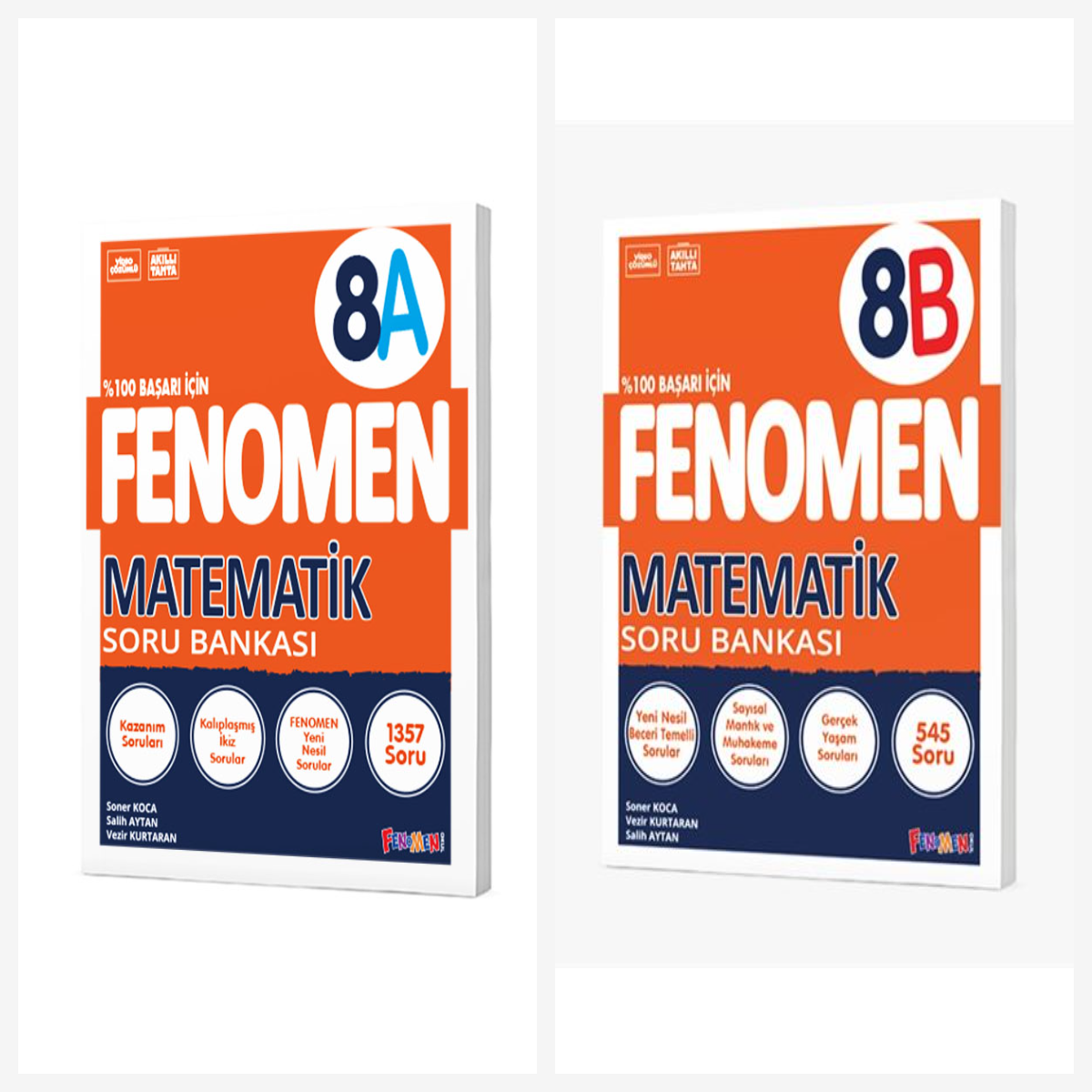 Fenomen 8. Sınıf Matematik A + B Soru Bankası Seti 2 Kitap Fenomen Yayınları Fenomen 8. Sınıf Matematik A + B Soru Bankası Seti 2 Kitap Fenomen Yayınları