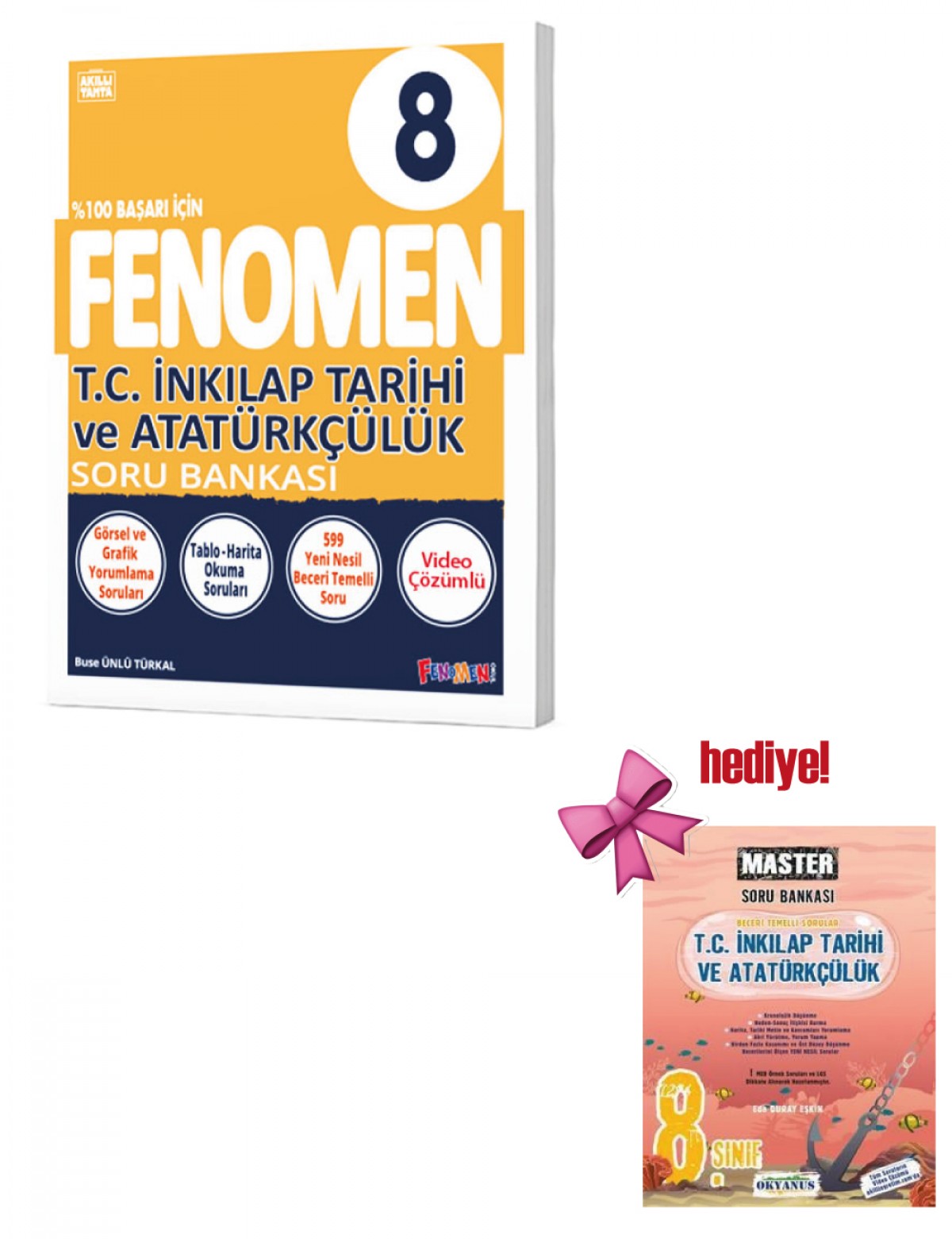 Fenomen 8. Sınıf T.C. İnkılap Tarihi ve Atatürkçülük Soru Bankası + Okyanus İnkilap Soru hediyeli Fenomen 8. Sınıf T.C. İnkılap Tarihi ve Atatürkçülük Soru Bankası + Okyanus İnkilap Soru hediyeli