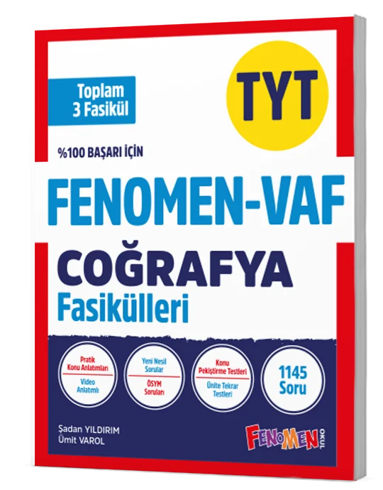 Fenomen VAF TYT Coğrafya Fasikül Seti Fenomen Yayınları
