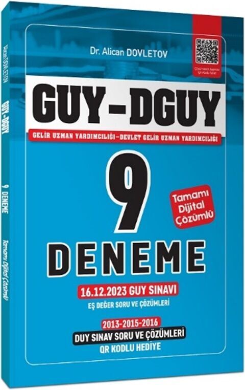 GUY DGUY Gelir Uzman Yardımcılığı 9 Deneme Eş Değer Çıkmış Sorular Çözümlü Yönerge Yayınları