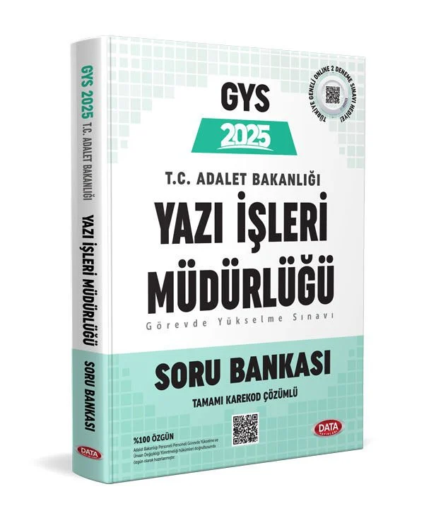 GYS Adalet Bakanlığı Yazı İşleri Müdürlüğü Soru Bankası Data Yayınları