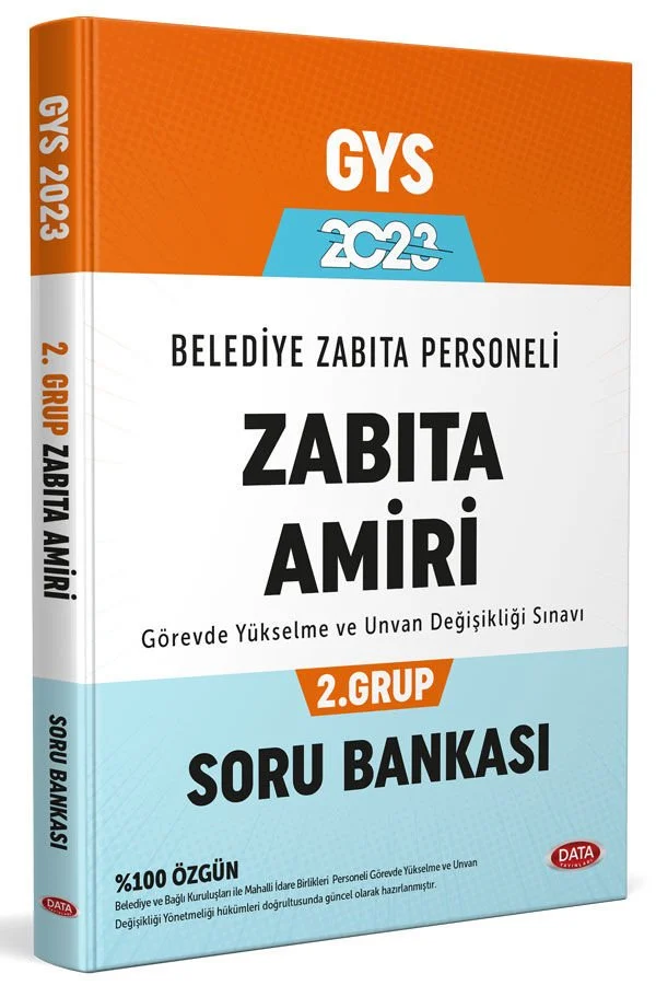 GYS Belediye Zabıta Personeli Zabıta Amiri 2. Grup Soru Bankası Data Yayınları