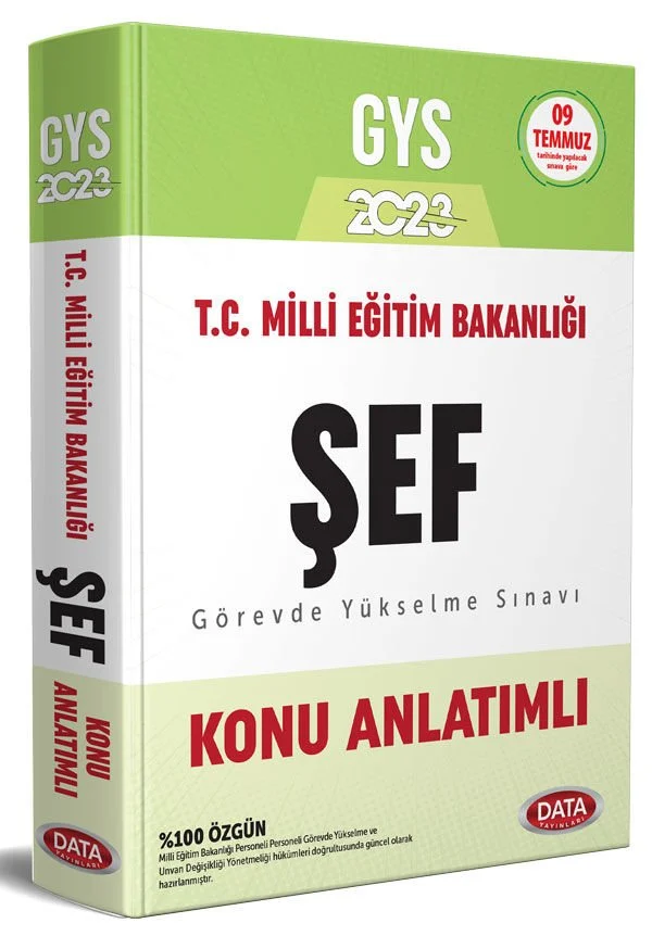 GYS Milli Eğitim Bakanlığı Şef Konu Anlatımlı Data Yayınları