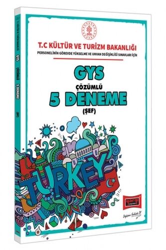 GYS T.C. Kültür ve Turizm Bakanlığı Şef İçin Çözümlü 5 Deneme Yargı Yayınları