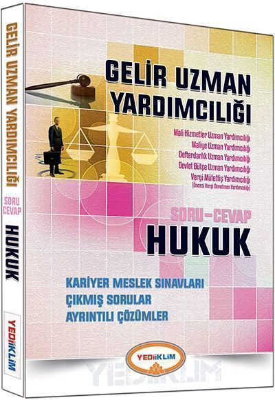 Gelir Uzman Yardımcılığı Hukuk Soru Cevap Yediiklim Yayınları