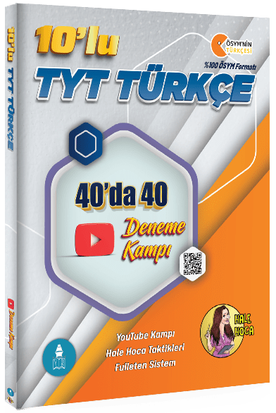 Gezgin Türkçe Hale Hoca 10'lu TYT Türkçe 40'ta 40 Deneme Kampı Gezgin Türkçe Hale Hoca 10'lu TYT Türkçe 40'ta 40 Deneme Kampı