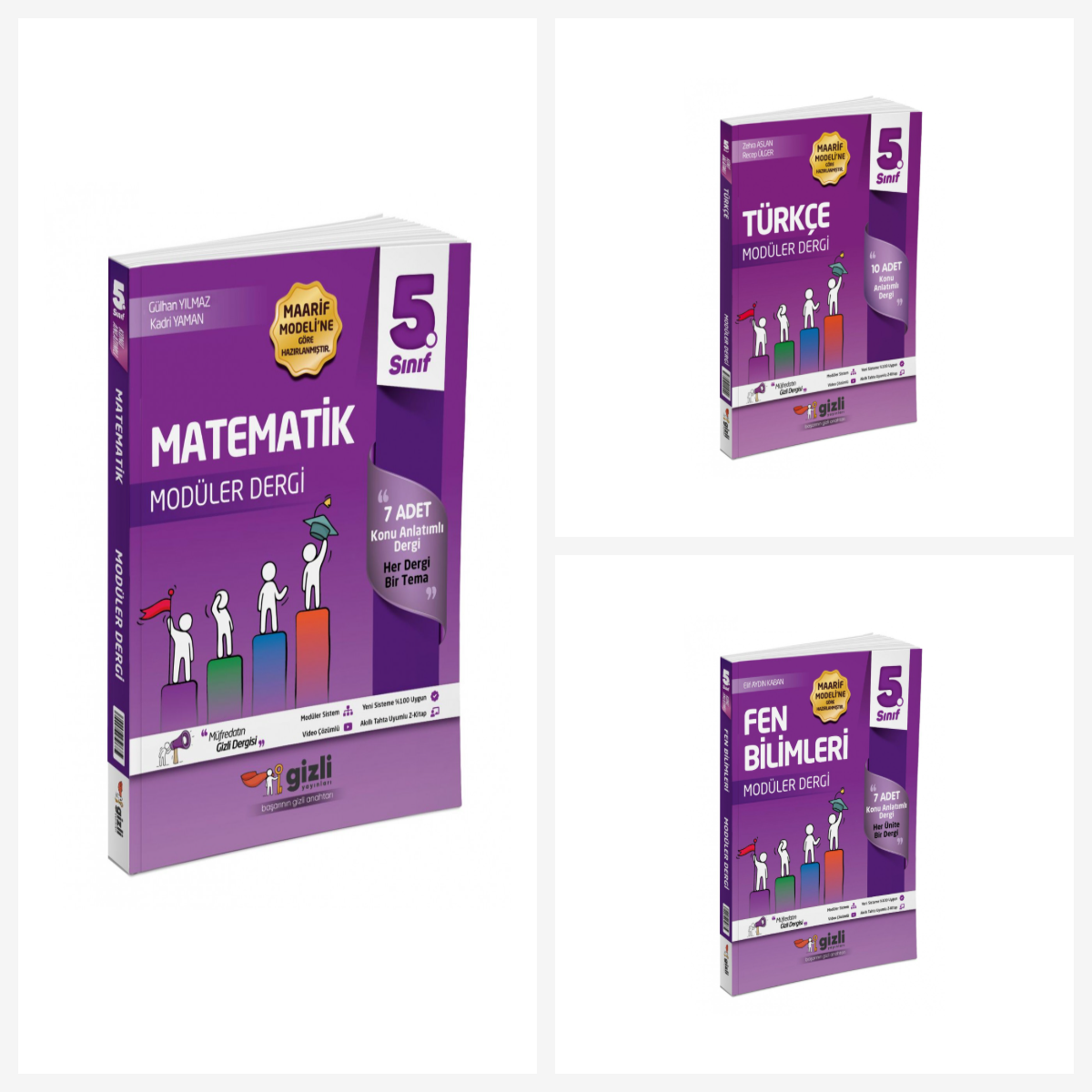 Gizli 5. Sınıf Matematik + Türkçe + Fen Bilimleri Müfredatın Gizli Dergisi Seti Gizli Yayınları Gizli 5. Sınıf Matematik + Türkçe + Fen Bilimleri Müfredatın Gizli Dergisi Seti Gizli Yayınları