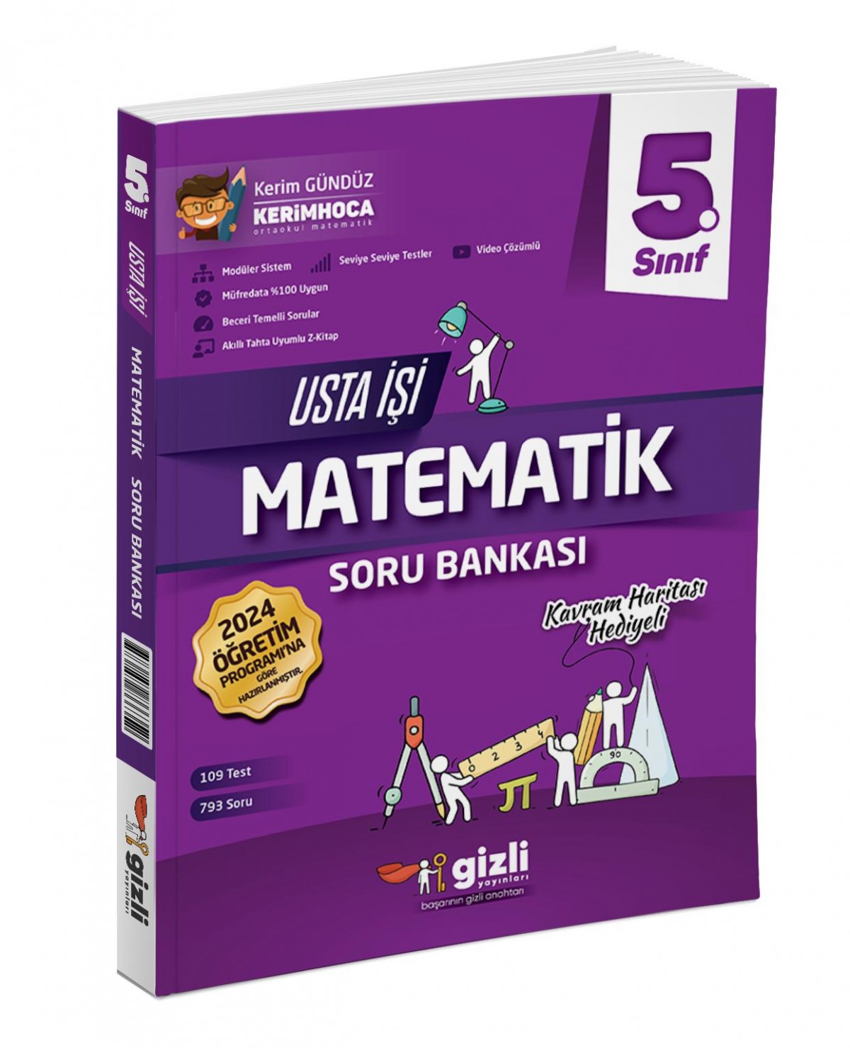 Gizli 5. Sınıf Matematik Usta İşi Soru Bankası Kavram Haritası Hediyeli Gizli Yayınları Gizli 5. Sınıf Matematik Usta İşi Soru Bankası Kavram Haritası Hediyeli Gizli Yayınları