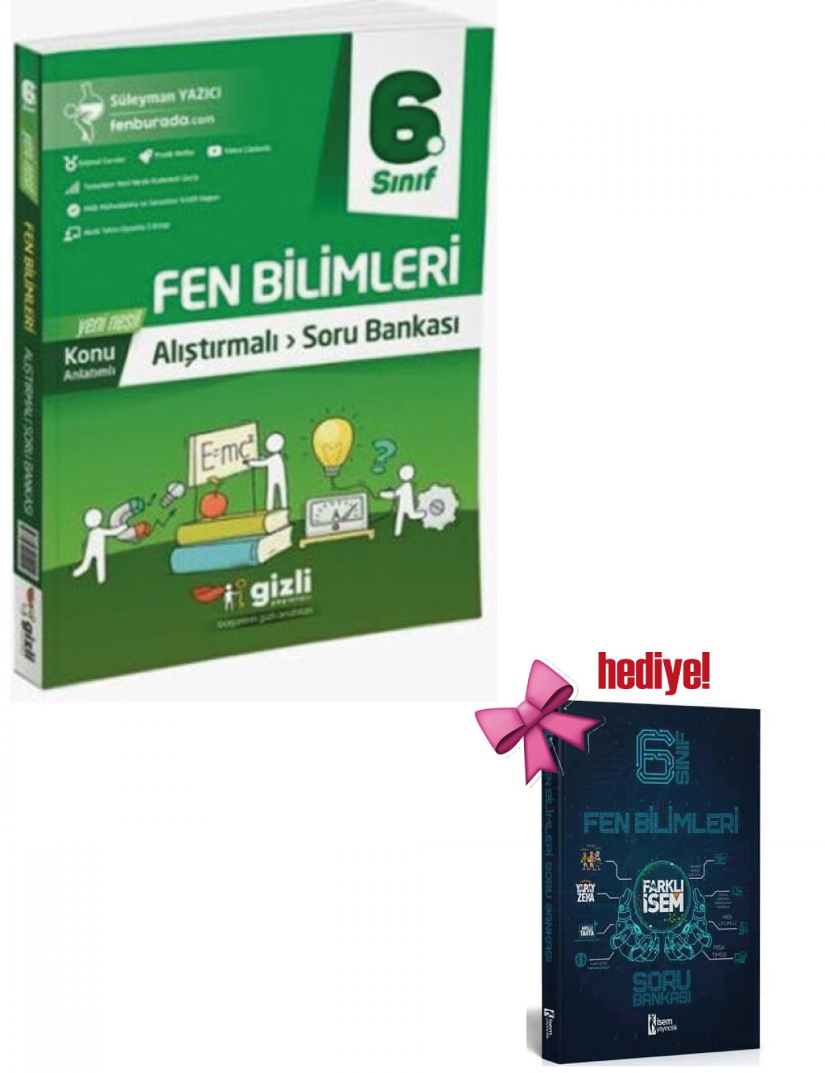 Gizli 6. Sınıf Fen Bilimleri Alıştırmalı Soru Bankası + Fen Bilimleri Soru Hediyeli