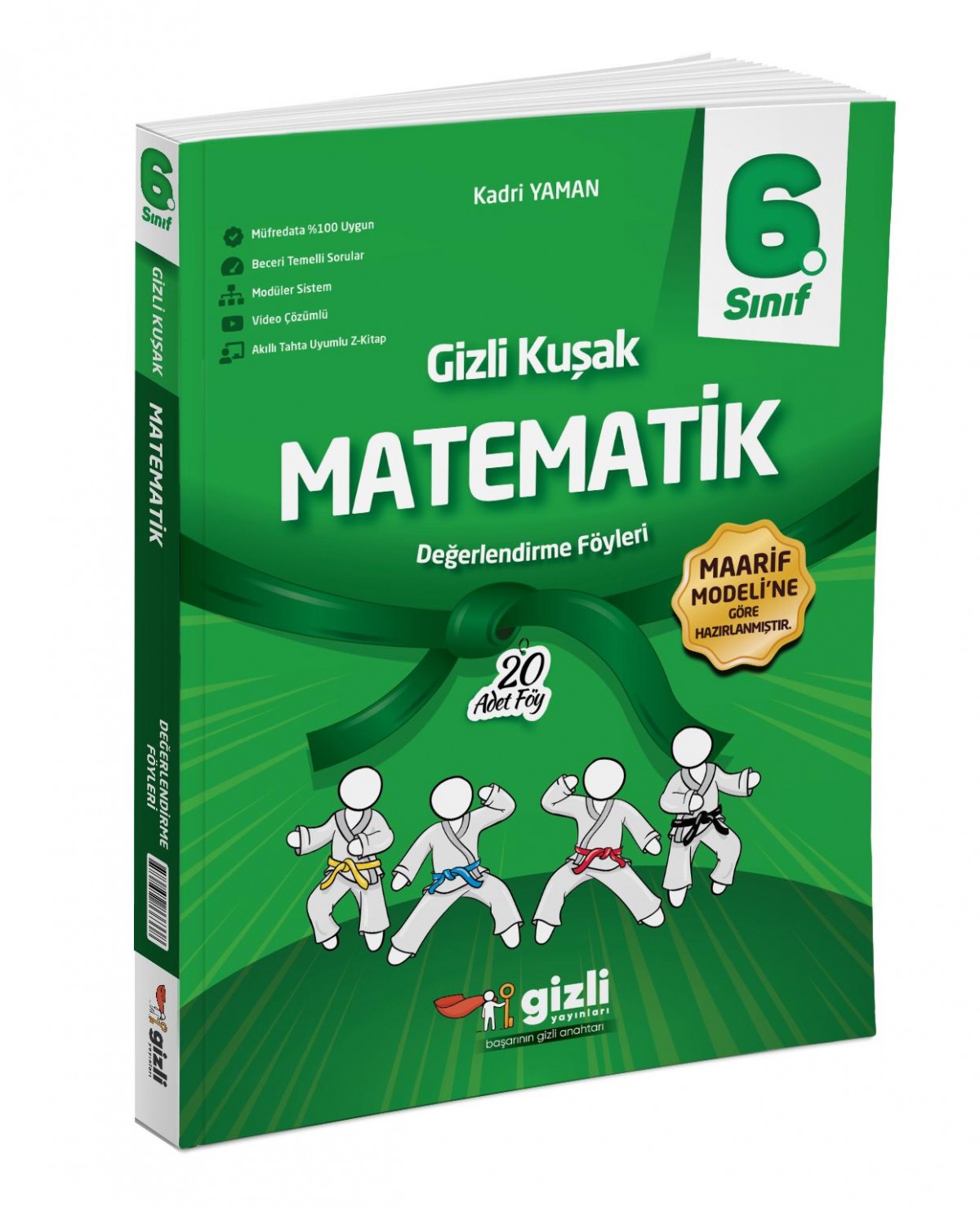 Gizli 6. Sınıf Matematik Gizli Kuşak Değerlendirme Föyleri Gizli Yayınları